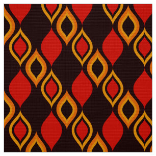 60s 70s retro pattern mod fabric