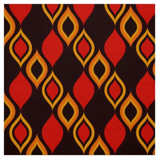 60s 70s retro pattern mod fabric