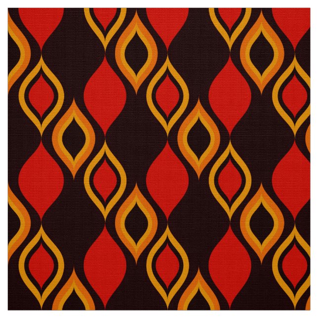 60s 70s retro pattern mod fabric (Swatch)