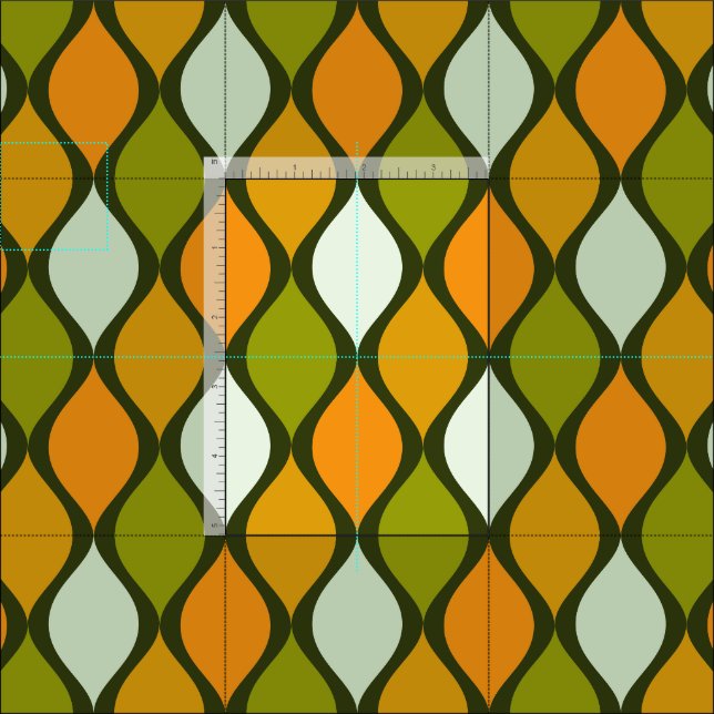 アンティーク雑貨 MAC Super Vintage Fabric 70s 60s 70s retro super color palette fabric | Zazzle