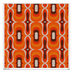60s 70s retro tile wall decal 4ft sq