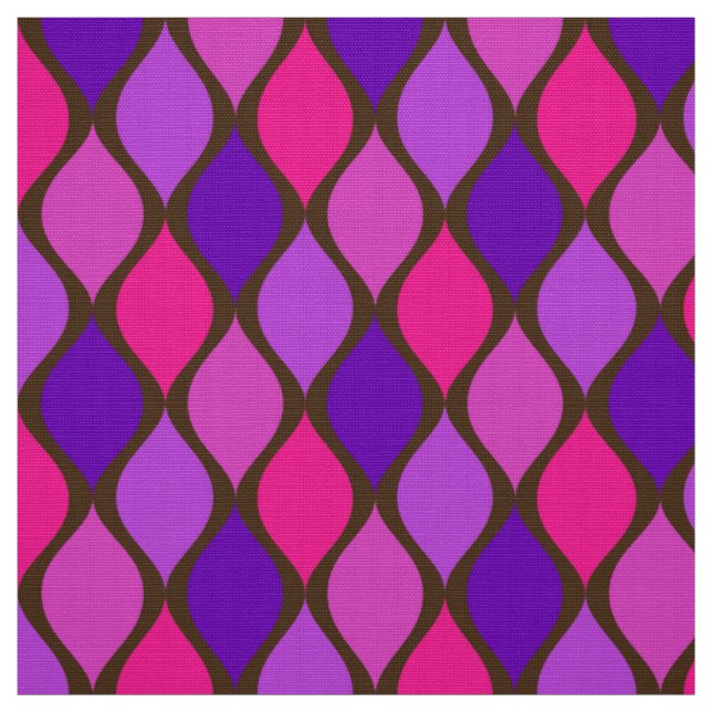 60s 70s super retro color palette fabric (Swatch)