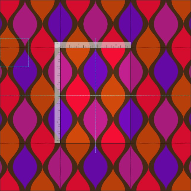 60s 70s super retro color palette fabric | Zazzle