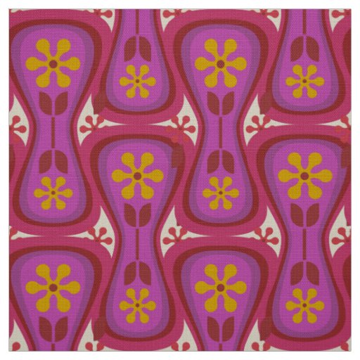 60s 70s yoni styled retro fabric
