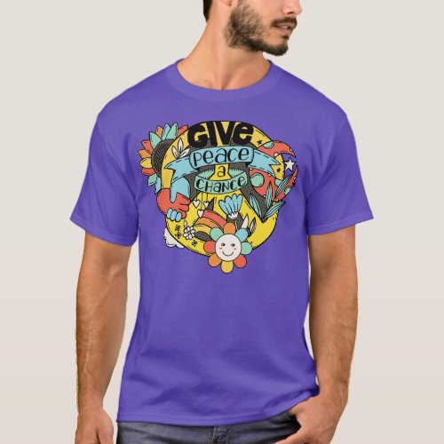 60s and 70s Hippie Hippies Retro Vintage Hippy  7 T_Shirt