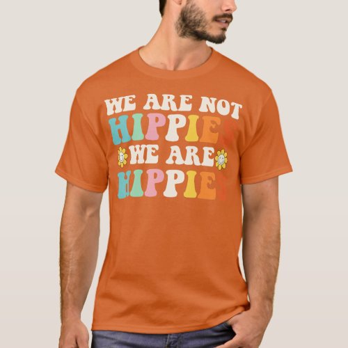 60s and 70s Hippie Hippies Retro Vintage Hippy Flo T_Shirt
