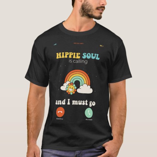 60s and 70s Hippie Hippies Retro Vintage Hippy Flo T_Shirt