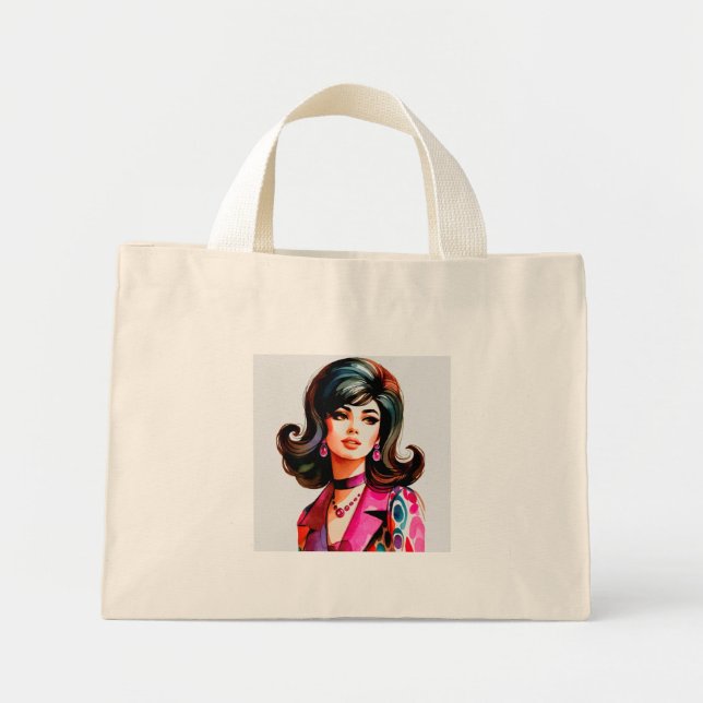 60s Beauty  Mini Tote Bag (Front)