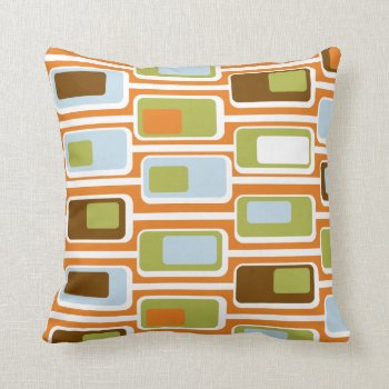 60s Boxes Throw Pillow by UDDesign at Zazzle