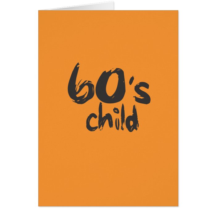 60's Child Age Card