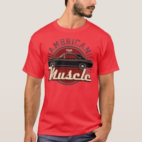 60s D Muscle Car T_Shirt