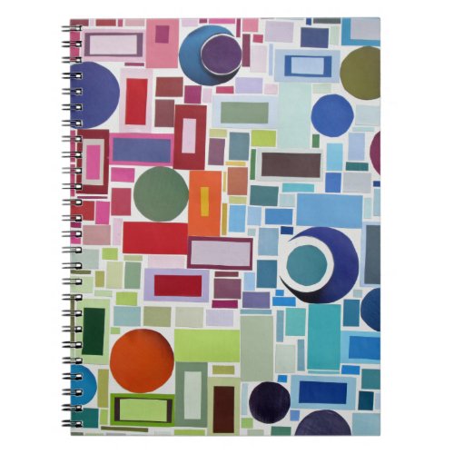 60s Disco Retro Mosaic Collage Abstract Notebook