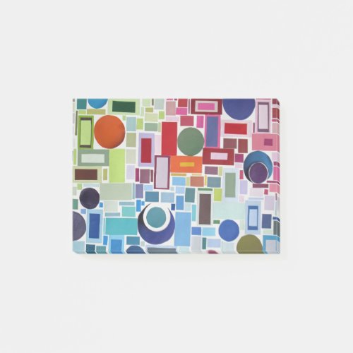 60s Disco Retro Mosaic Collage Abstract Post_it Notes