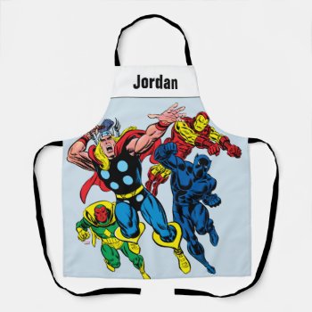 60's Marvel Avengers Graphic Apron by marvelclassics at Zazzle