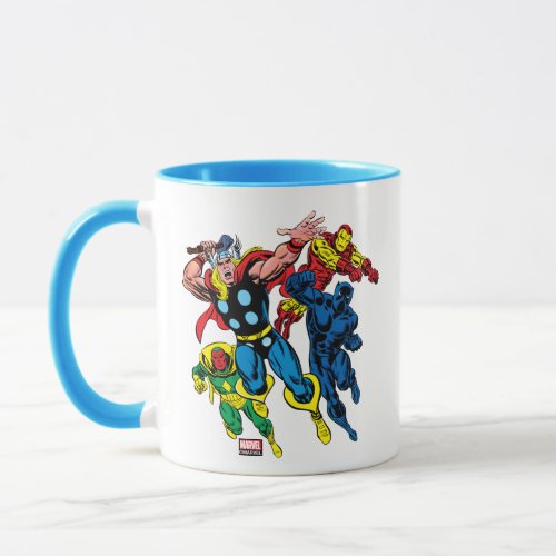 60s Marvel Avengers Graphic Mug
