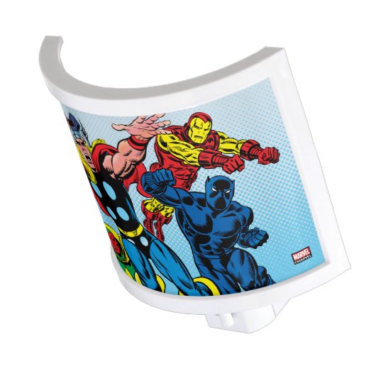 60's Marvel Avengers Graphic Night Light (Angled)