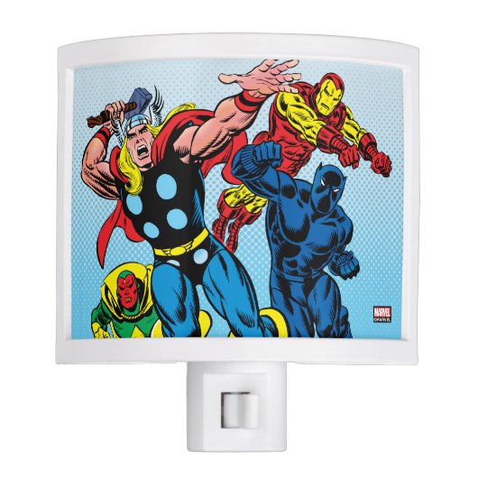 60's Marvel Avengers Graphic Night Light (Front)