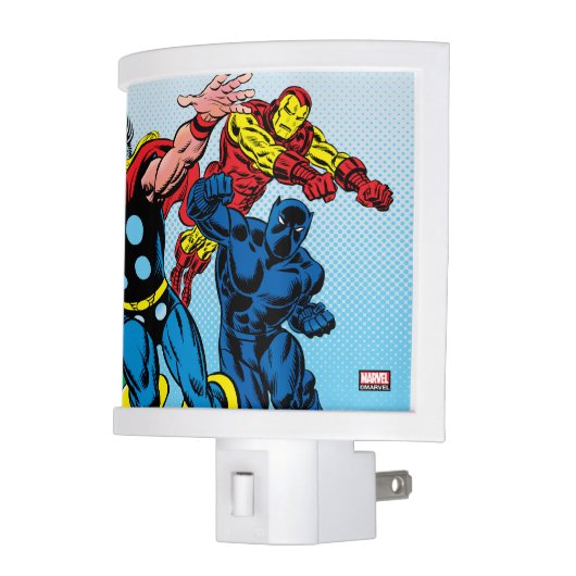 60's Marvel Avengers Graphic Night Light (Left)