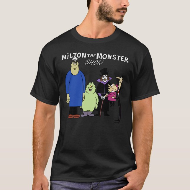 60s Milton the Monster Show Characters and Logotyp T-Shirt (Front)