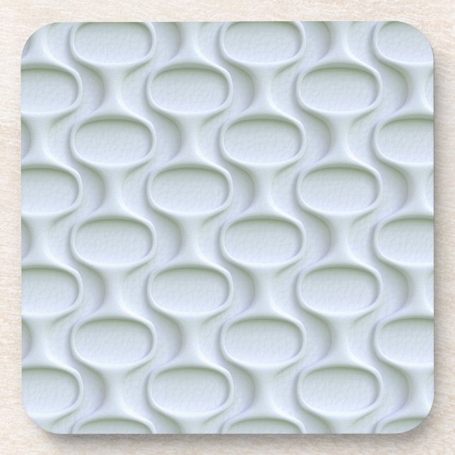 60s Mod Space Age Pattern Beverage Coaster (Front)