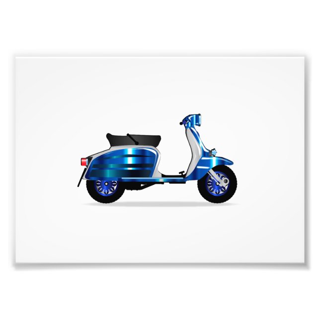 60s Motor Scooter Photo Print (Front)