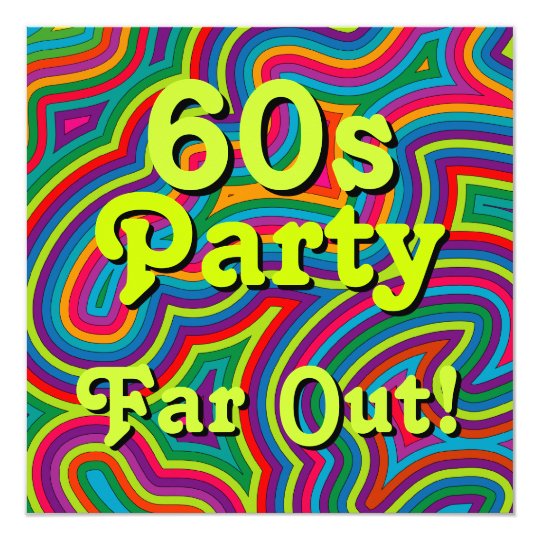 60s Party Invitation | Zazzle.com