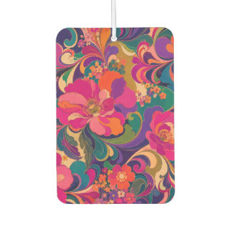 60s Pyschedelic Floral Luxe Jewel Tone Air Freshener