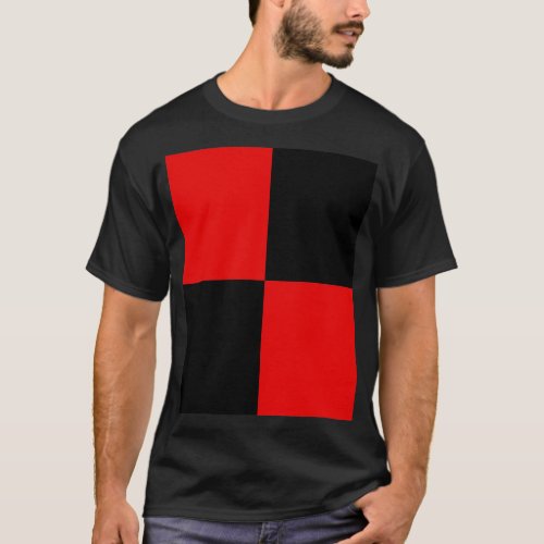 60s Quadrant Mod Mondrian Red T_Shirt