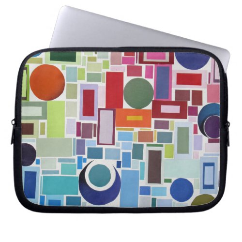 60s Retro Disco Color Collage Mosaic Abstract Laptop Sleeve