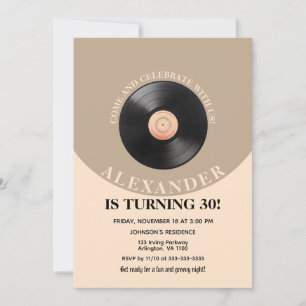 60s Retro Groovy Adult Birthday Party Any Age Invi Invitation