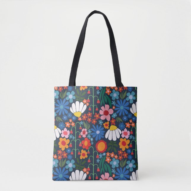 60s Retro Summer Tote Bag (Front)