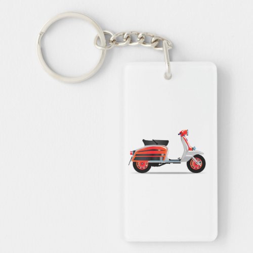 60s Scooter Motorbike Keychain