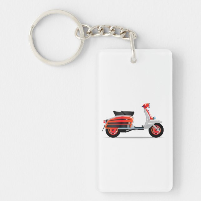 60s Scooter Motorbike Keychain (Front)