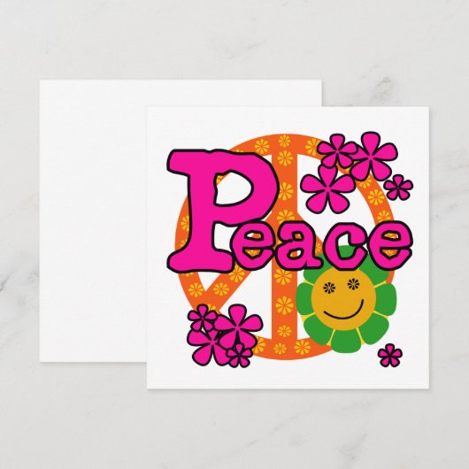 60s Style Peace T-shirts and Gifts (Front/Back)