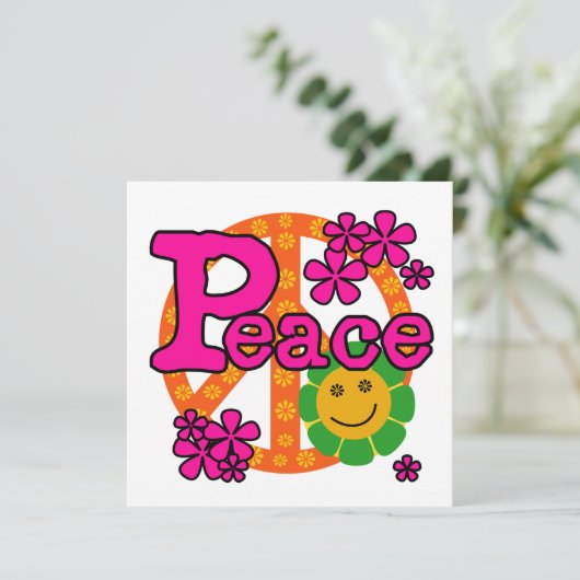 60s Style Peace T-shirts and Gifts (Standing Front)