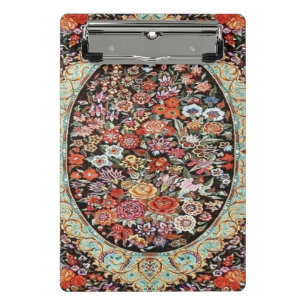 60s Vintage Persian Turkish Floral Flower Pattern Mini Clipboard