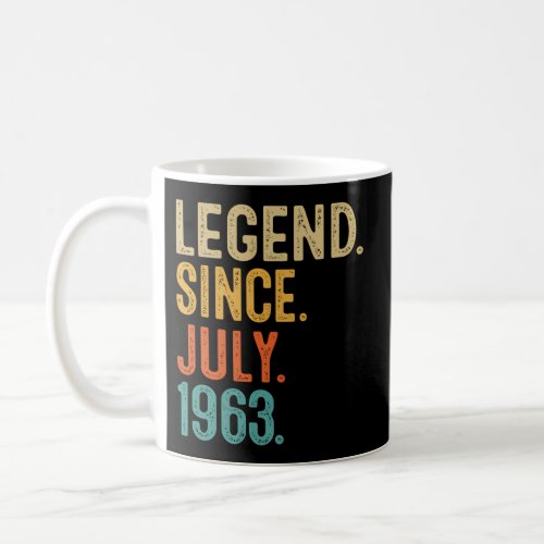 60Th 60 Legend Since July 1963 Coffee Mug