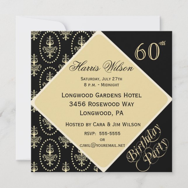 60th-69th Birthday Invitations (Front)