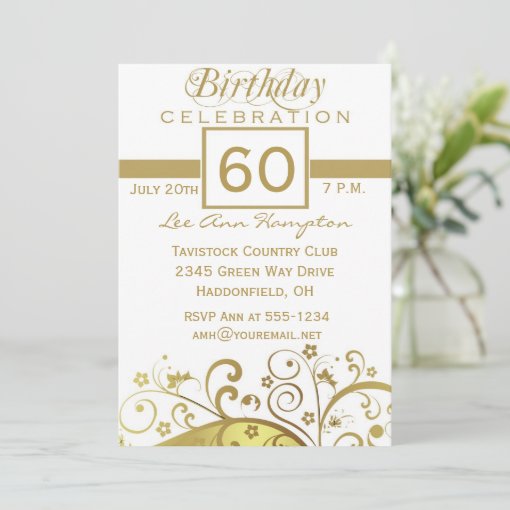 60th - 69th Birthday Party Invitations | Zazzle