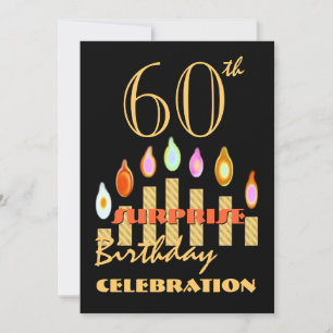 60th - 69th SURPRISE Birthday Party Invitation
