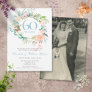 60th | 75th Anniversary Your Wedding Photo Roses  Invitation