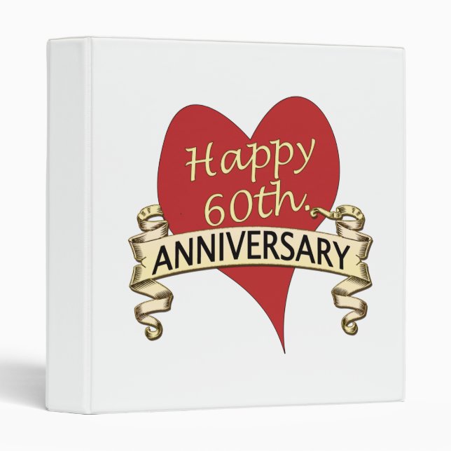 60th. Anniversary 3 Ring Binder (Front/Spine)