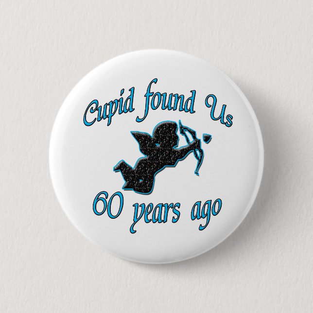 60th. Anniversary Button (Front)