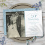 60th Anniversary Diamond Confetti Wedding Photo Invitation
