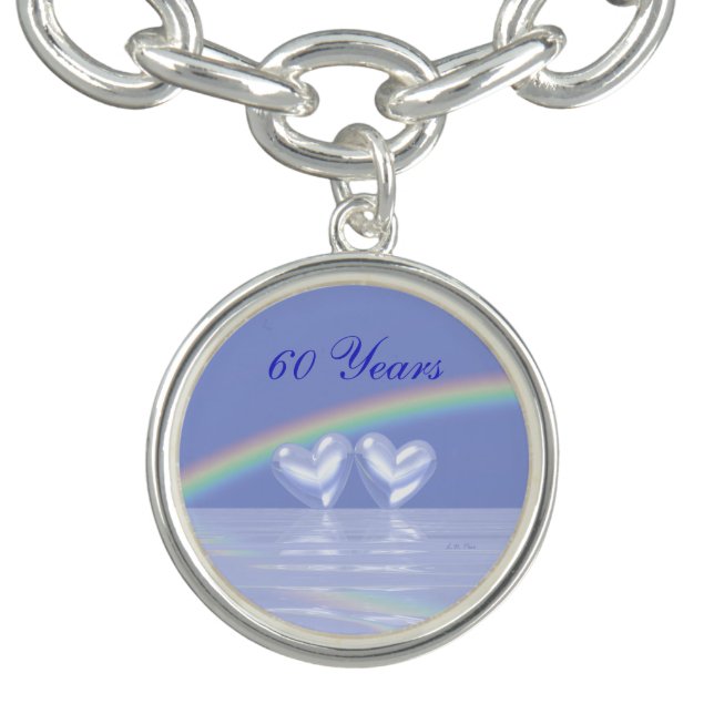 60th Anniversary Diamond Hearts Charm Bracelet (Design)