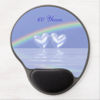60th Anniversary Diamond Hearts Gel Mouse Pad