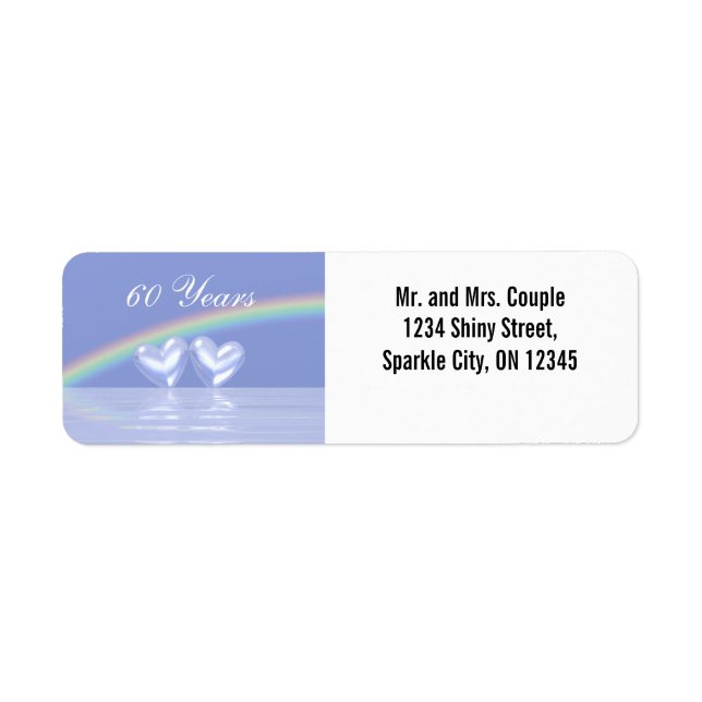 60th Anniversary Diamond Hearts Label (Front)