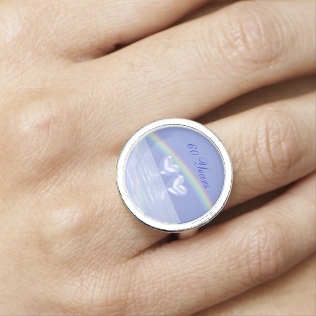 60th Anniversary Diamond Hearts Ring (In Situ)