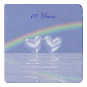 60th Anniversary Diamond Hearts Trivet