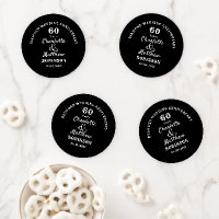 Inexpensive Diamond Wedding Anniversary Gift Ideas Glass Coaster, Zazzle